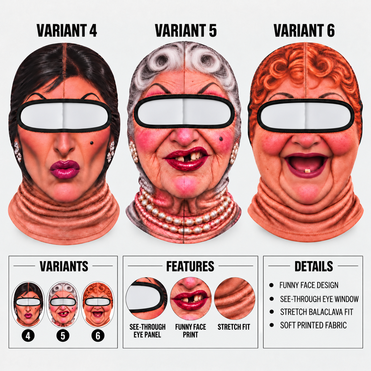 Cheek District - Funny Ski Masks