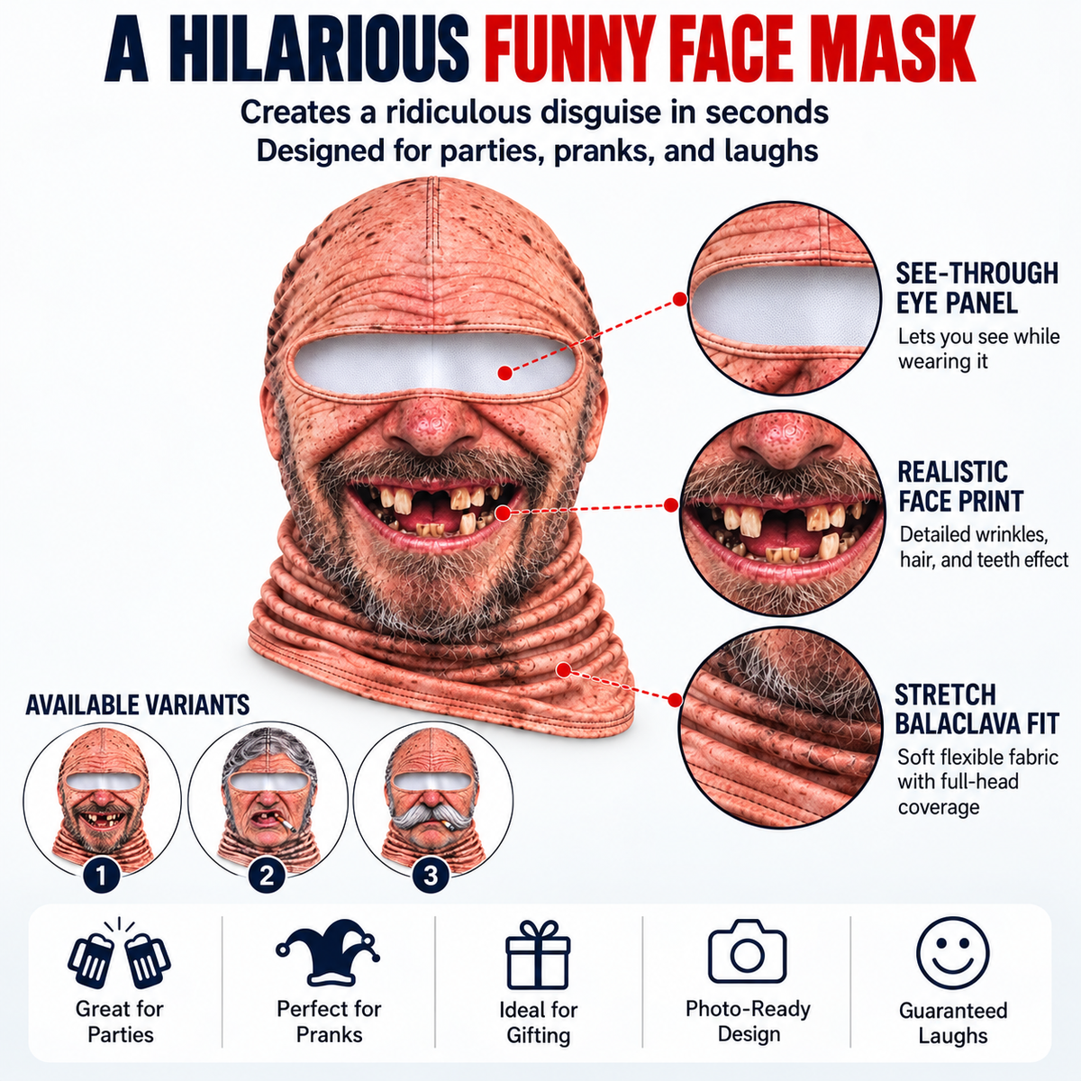 Cheek District - Funny Ski Masks